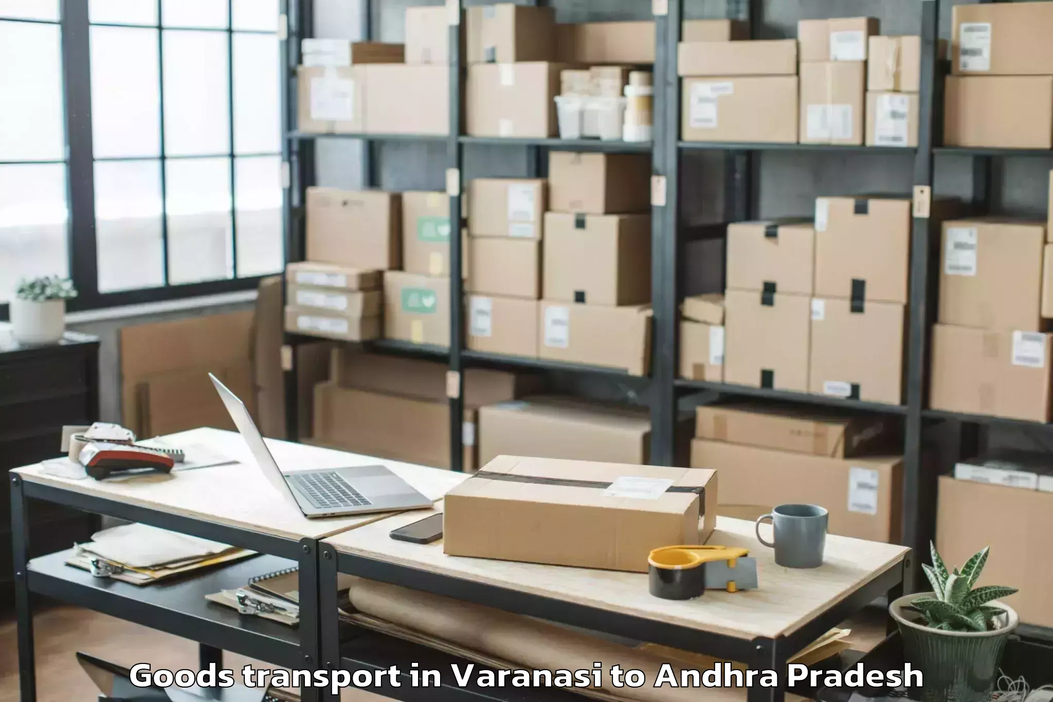 Reliable Varanasi to Kambhamvaripalle Goods Transport